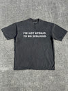 Im Not Afraid To Be Disliked- vintage black