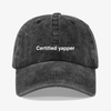 Certified yapper - dad hat washed