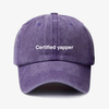 Certified yapper - dad hat washed