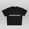 Unforgettable - baby tee black