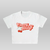 Cherry - baby tee white